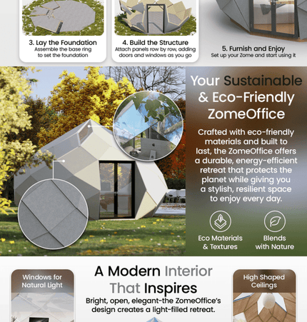 Patio Elegance Zomes Office - Outdoor Structures | Patioza