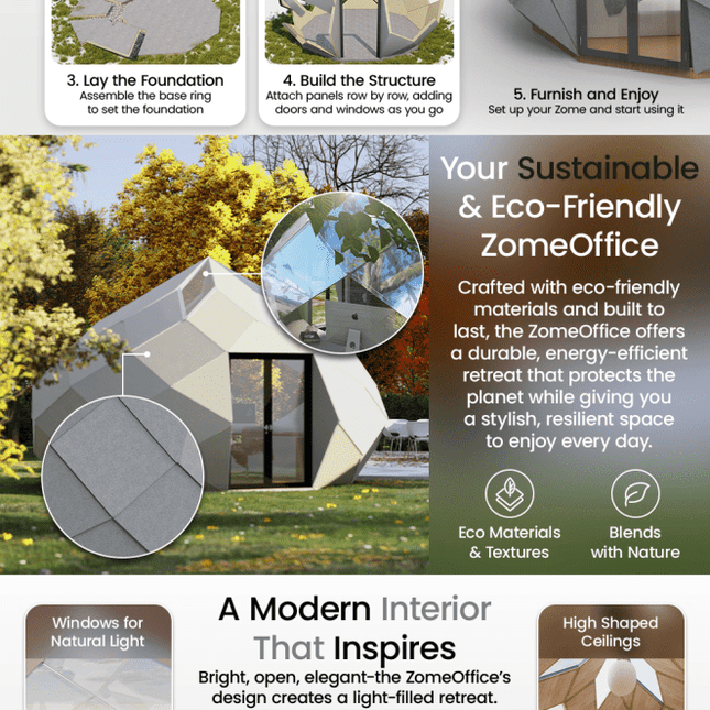 Patio Elegance Zomes Office - Outdoor Structures | Patioza