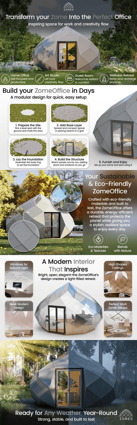 Patio Elegance Zomes Office - Outdoor Structures | Patioza