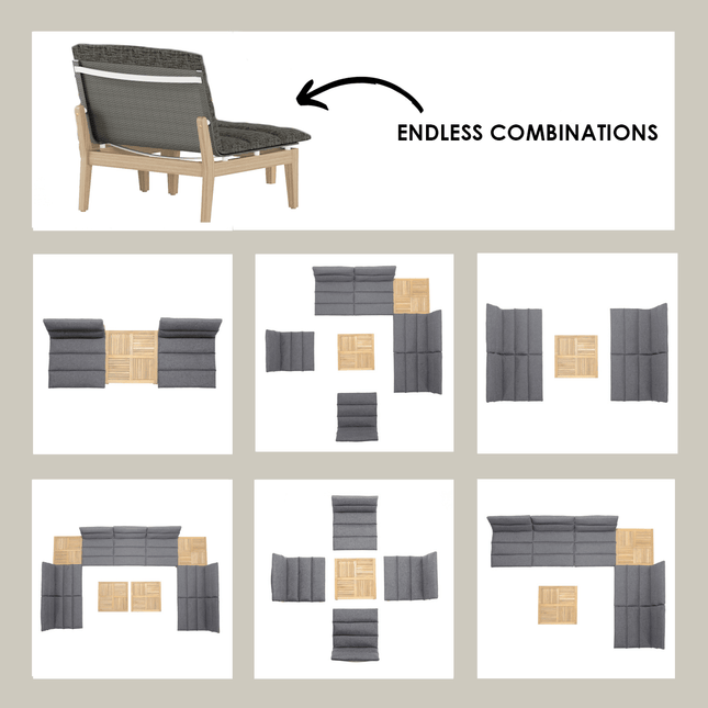 Arno 6pc Corner Set Dark - | Patioza