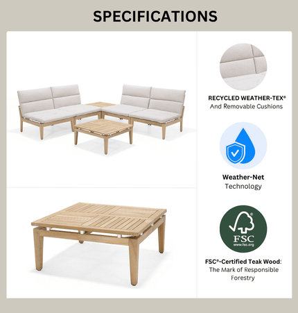 Arno 3pc Bistro Set Light - | Patioza