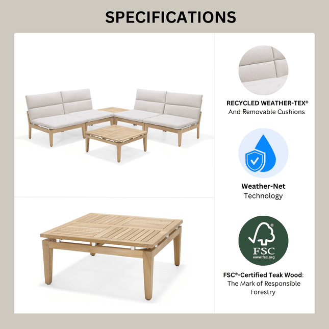 Arno 3pc Bistro Set Light - | Patioza