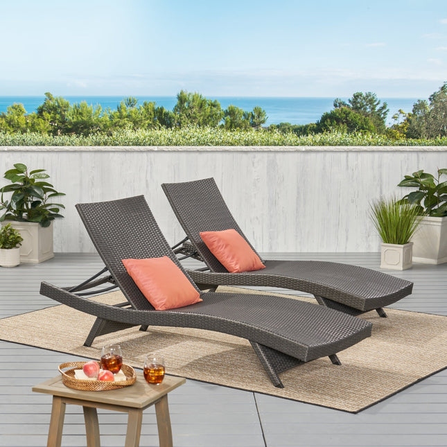 SALEM PE WICKER CHAISE LOUNGE - Patio Furniture | Patioza