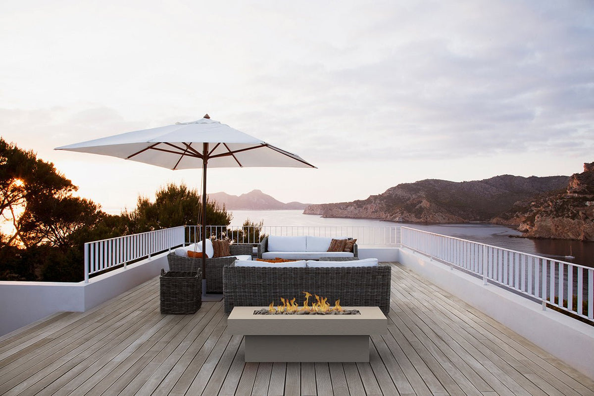 Terraza | Concrete Fire Pit Table - Fire Pit Table | Patioza