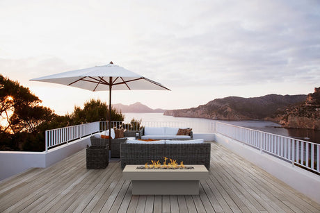 Terraza | Concrete Fire Pit Table - Fire Pit Table | Patioza
