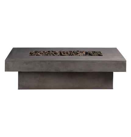 Toplina - Rectangular Concrete Fire Pit Table