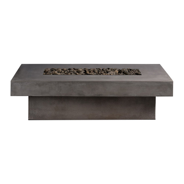 Toplina - Rectangular Concrete Fire Pit Table - Fire Pit Table | Patioza