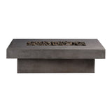 Toplina - Rectangular Concrete Fire Pit Table - Fire Pit Table | Patioza