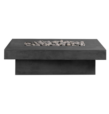 Toplina - Rectangular Concrete Fire Pit Table