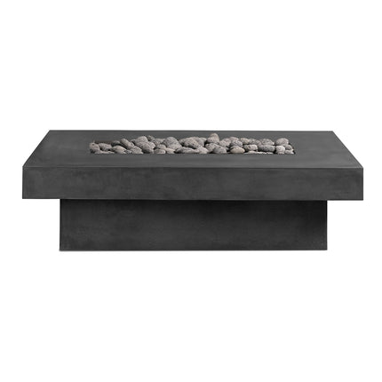 Toplina - Rectangular Concrete Fire Pit Table - Fire Pit Table | Patioza