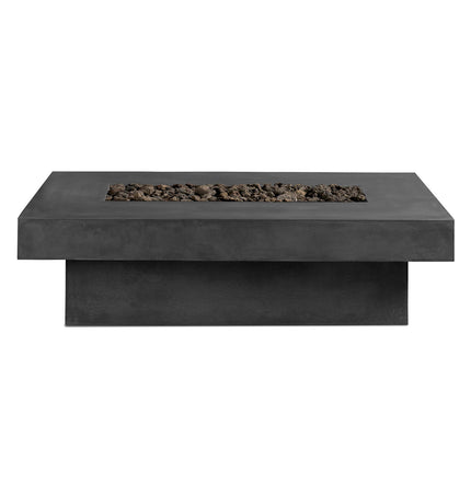 Toplina - Rectangular Concrete Fire Pit Table