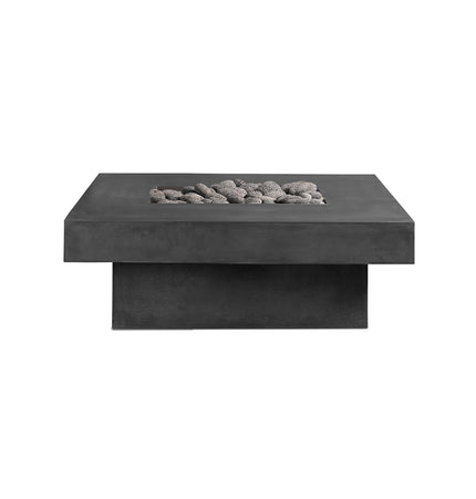 Platz - Square Concrete Fire Pit Table
