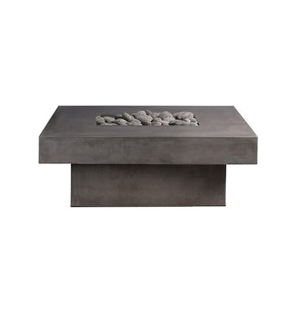 Platz - Square Concrete Fire Pit Table