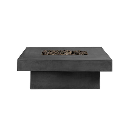Platz - Square Concrete Fire Pit Table