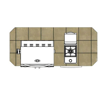 Cal Flame Pacifica Q 7 Ft. BBQ Grill Island - BBK701