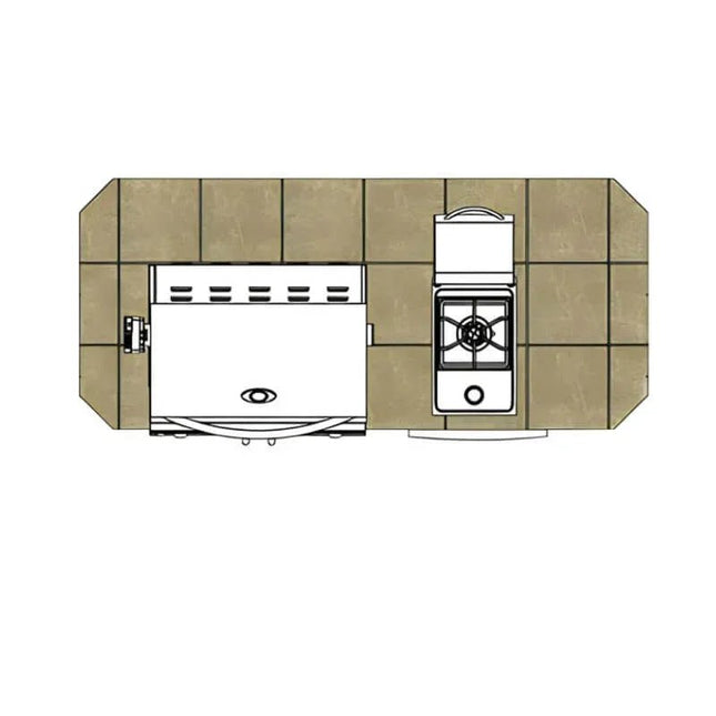 Cal Flame Pacifica Q 7 Ft. BBQ Grill Island - BBK701 - BBQ Grill Islands | Patioza