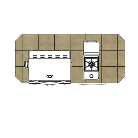 Cal Flame Pacifica Q 7 Ft. BBQ Grill Island - BBK701 - BBQ Grill Islands | Patioza