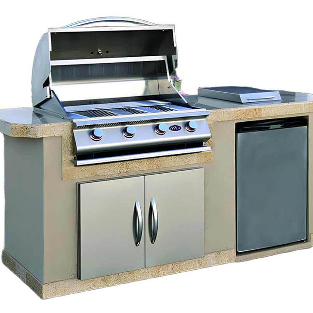Cal Flame Pacifica Q 7 Ft. BBQ Grill Island - BBK701 - BBQ Grill Islands | Patioza