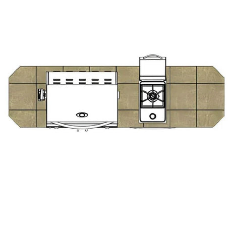 Cal Flame Atlantic Q 8 Ft. BBQ Grill Island - BBK801 - BBQ Grill Islands | Patioza