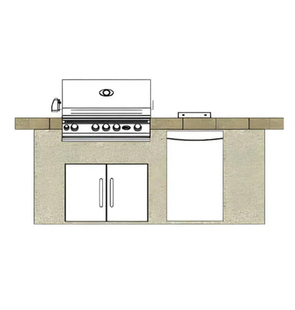 Cal Flame Bel Air Q 8 Ft. BBQ Grill Island - BBK810