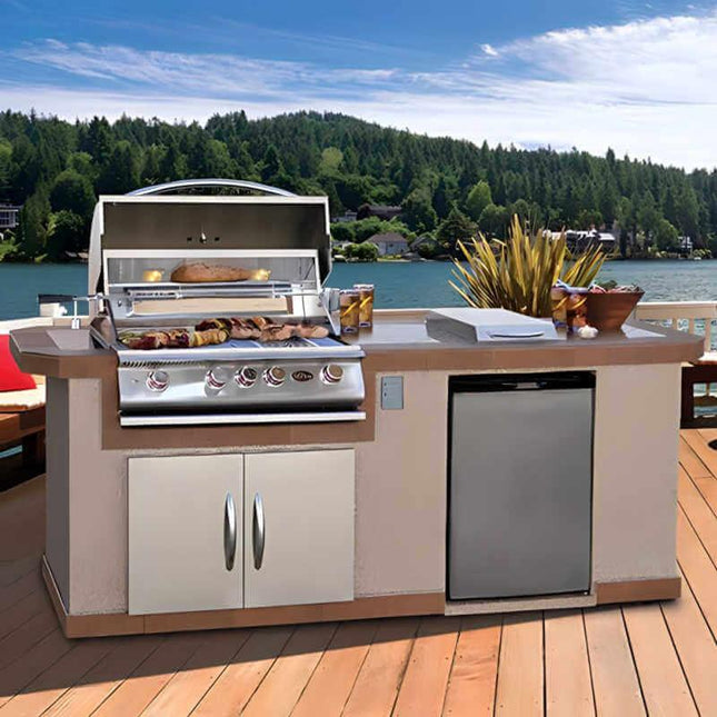 Cal Flame Atlantic Q 8 Ft. BBQ Grill Island - BBK801 - BBQ Grill Islands | Patioza
