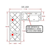 Cal Flame Carmel Q 8 Ft. L-Shaped Outdoor BBQ Kitchen Island - BBK870 - BBQ Grill Islands | Patioza