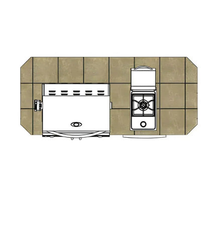 Cal Flame Baja Q 7 Ft. BBQ Grill Island - BBK-710
