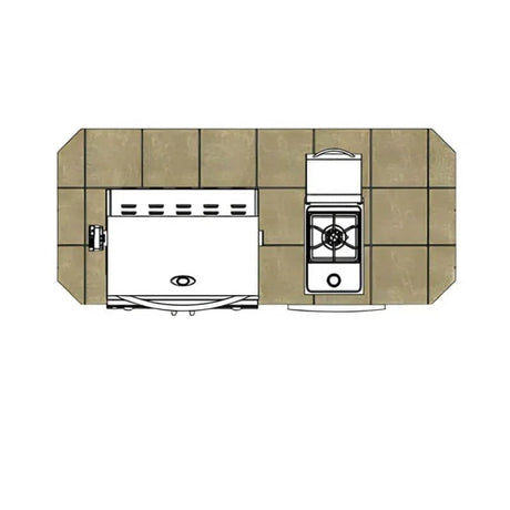 Cal Flame Baja Q 7 Ft. BBQ Grill Island - BBK-710 - BBQ Grill Islands | Patioza