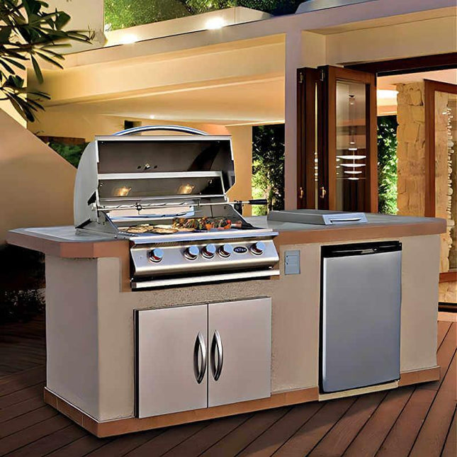 Cal Flame Bel Air Q 8 Ft. BBQ Grill Island - BBK810 - BBQ Grill Islands | Patioza
