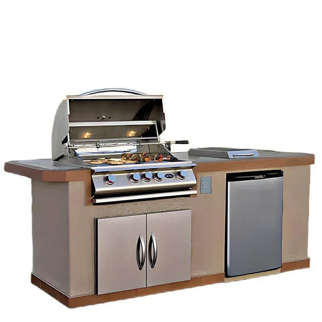 Cal Flame Bel Air Q 8 Ft. BBQ Grill Island - BBK810 - BBQ Grill Islands | Patioza