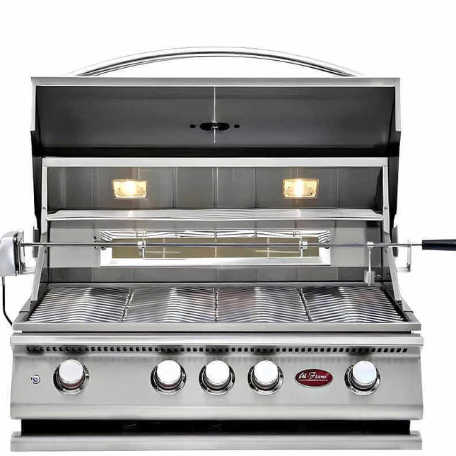 Cal Flame Avalon Q 8 Ft. L-Shaped BBQ Grill Island - BBK820 - BBQ Grill Islands | Patioza