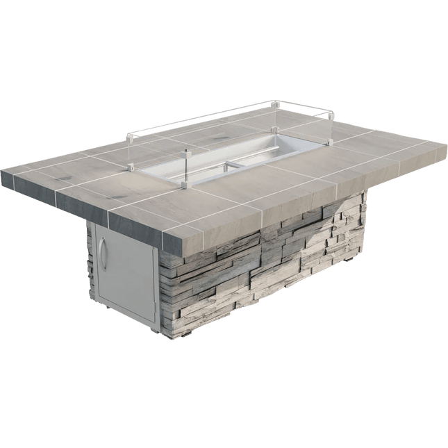 Cal Flame Mojave Modern Outdoor Gas Fire Pit FPT-RT601M - Outdoor Fire Living | Patioza