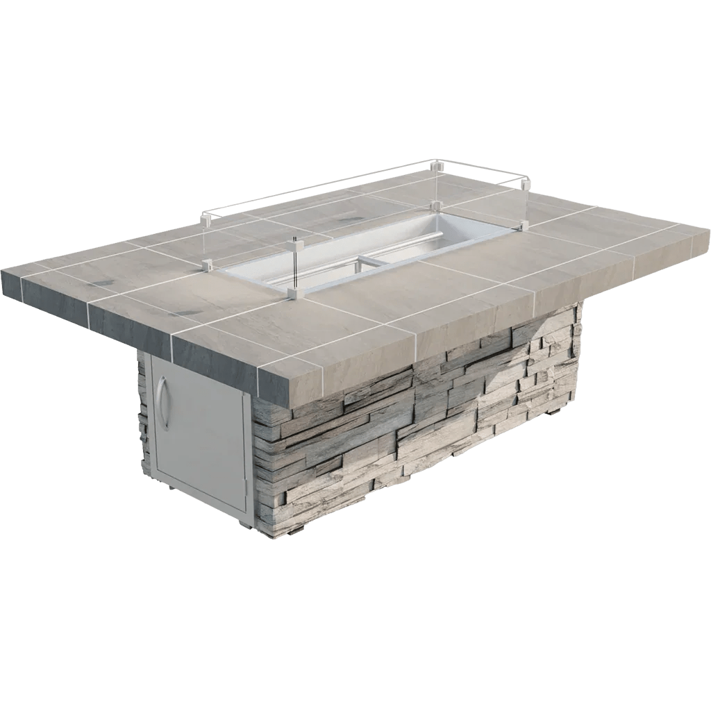 Cal Flame Mojave Modern Outdoor Gas Fire Pit FPT-RT601M - Outdoor Fire Living | Patioza