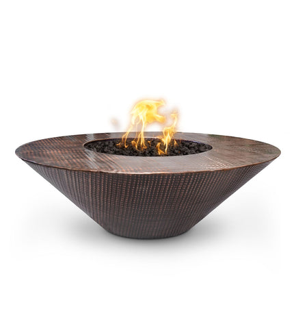 Cazo Fire Pit Wide Ledge - Hammered Copper