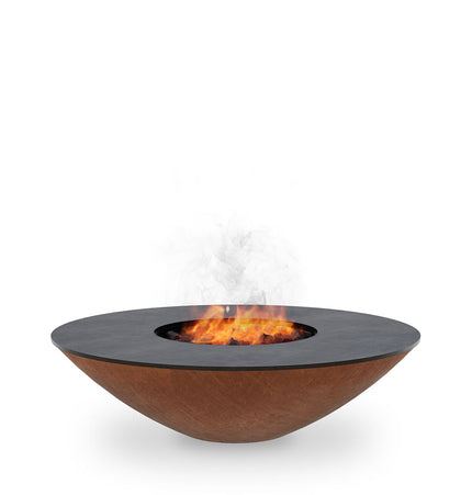 Arteflame Classic 40″ — Fire Pit with Cooktop (CORTEN Bowl; Short Round / Short Euro / Built-In No Base)