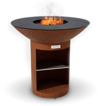 Arteflame Classic 40″ — Storage Base Flat - Top Grill & Fire Bowl (CORTEN Steel) - Outdoor Grills | Patioza