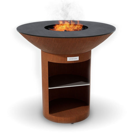 Arteflame Classic 40″ — Storage Base Flat - Top Grill & Fire Bowl (CORTEN Steel) - Outdoor Grills | Patioza