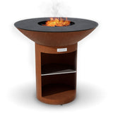 Arteflame Classic 40″ — Round Base Flat-Top Grill & Fire Bowl (CORTEN Steel)