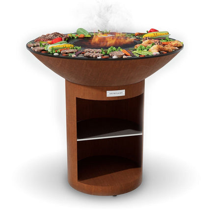 Arteflame Classic 40″ — Storage Base Flat - Top Grill & Fire Bowl (CORTEN Steel) - Outdoor Grills | Patioza
