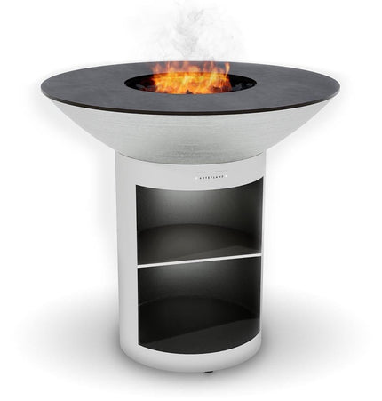 Arteflame 40″ Platinum Series — Stainless Fire Bowl Flat - Top Grill with Storage Base - Outdoor Grills | Patioza
