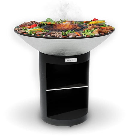 Arteflame 40″ Platinum Series — Stainless Fire Bowl Flat - Top Grill with Storage Base - Outdoor Grills | Patioza