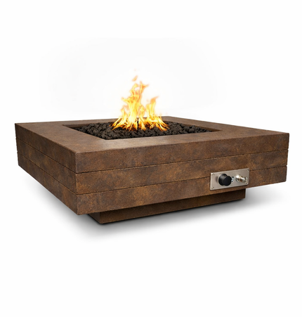 Cabo Square Fire Pit - GFRC Concrete - 48"