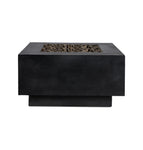 Black / 42 x 42 x 16 / Black Lava Rock