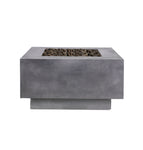 Grey / 42 x 42 x 16 / Black Lava Rock