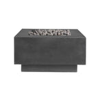 Zinc / 42 x 42 x 16 / Rolled Lava Rock