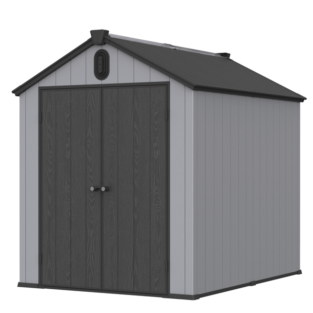 XWT012 6*8ft plastic storage shed for backyard garden big spire Tool storage - Storage Sheds | Patioza