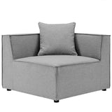 Patio Elegance Sectional Sofa - Saybrook 8 - Piece Outdoor Upholstered Sofa by Modway - Patio Furniture | Patioza