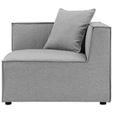Patio Elegance Sectional Sofa - Saybrook 8 - Piece Outdoor Upholstered Sofa by Modway - Patio Furniture | Patioza