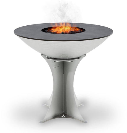 Arteflame 40″ Platinum Series — Stainless Fire Bowl Flat-Top Grill with Euro Base (Stainless or Powder-Coated Black) - Outdoor Grills | Patioza