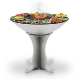 Arteflame 40″ Platinum Series — Stainless Fire Bowl Flat-Top Grill with Euro Base (Stainless or Powder-Coated Black) - Outdoor Grills | Patioza